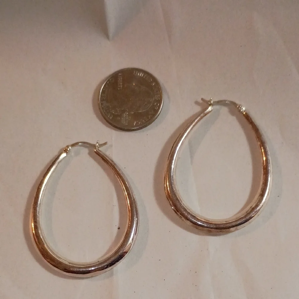 Elegant Silver Hoop Earrings